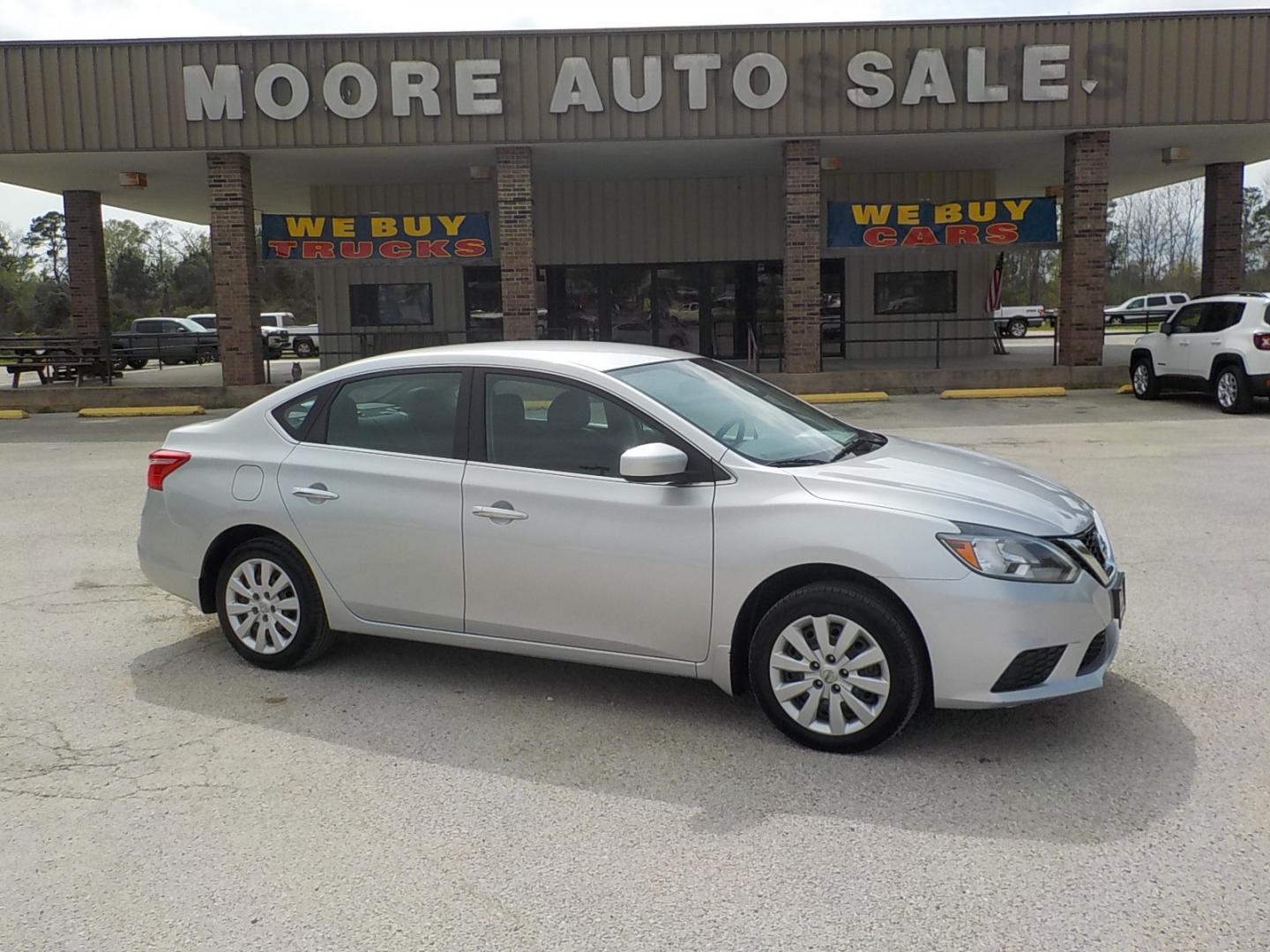 2017 Silver Nissan Sentra S (3N1AB7AP9HY) with an 1.8L L4 SFI DOHC 16V engine, Automatic transmission, located at 1617 W Church Street, Livingston, TX, 77351, (936) 327-3600, 30.710995, -94.951157 - Enjoy the ride without having to worry about what it's costing you! Nice! - Photo#0